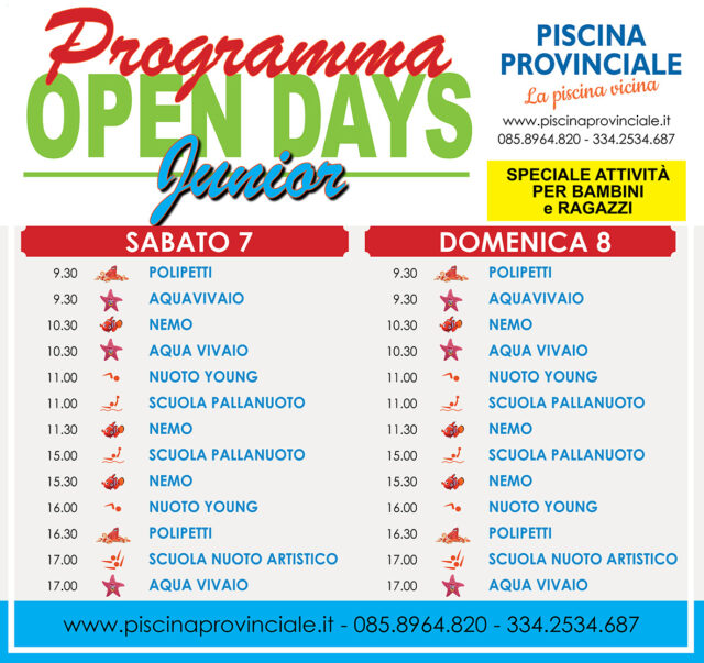 OPEN DAYS JUNIOR